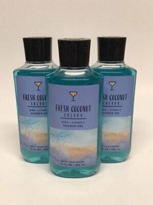 x3 Bath & Body Works Fresh Coconut Colada Shower Gel