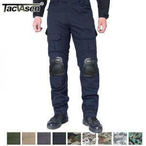 Men&#039;s Tactical Air Soft Army Pants Combat Paintball Camouflage Trousers Knee Pad
