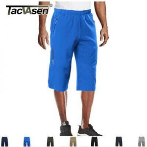 PARADISE בגדים Men&#039;s 3/4 Long Pants Running Sports Capri Shorts Outdoor Walking Hiking Shorts